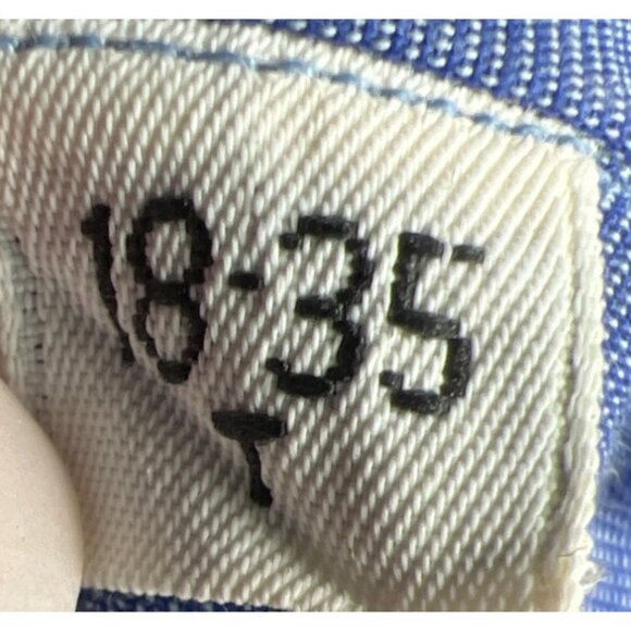 Gitman Bros. Cobalt Clue Mens Button Up Size 18-35 Tall - Picture 6 of 7